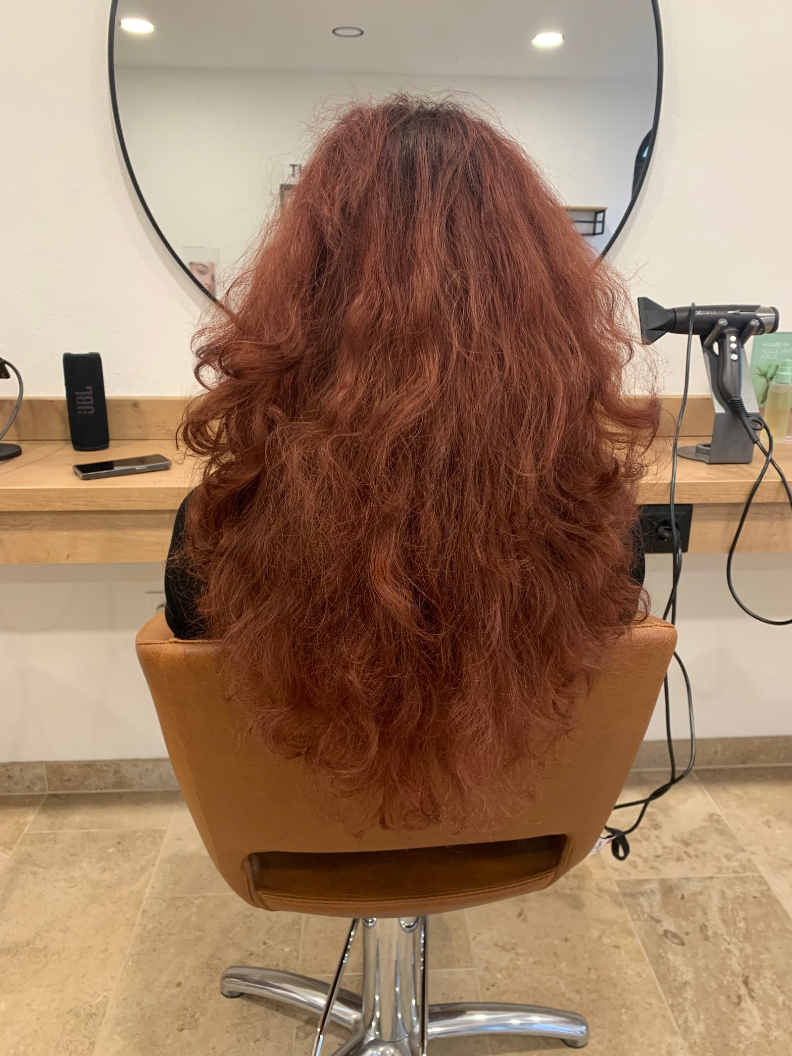 Haare vorher